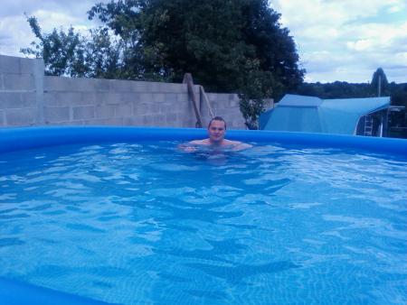 Cedric � la piscine