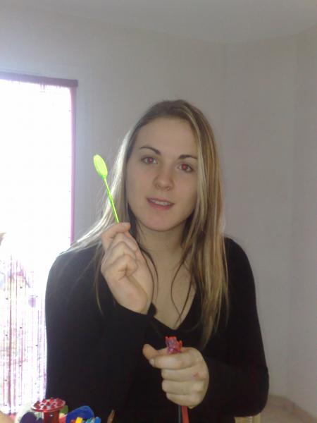 moi et ma tite raquette jaune fluo